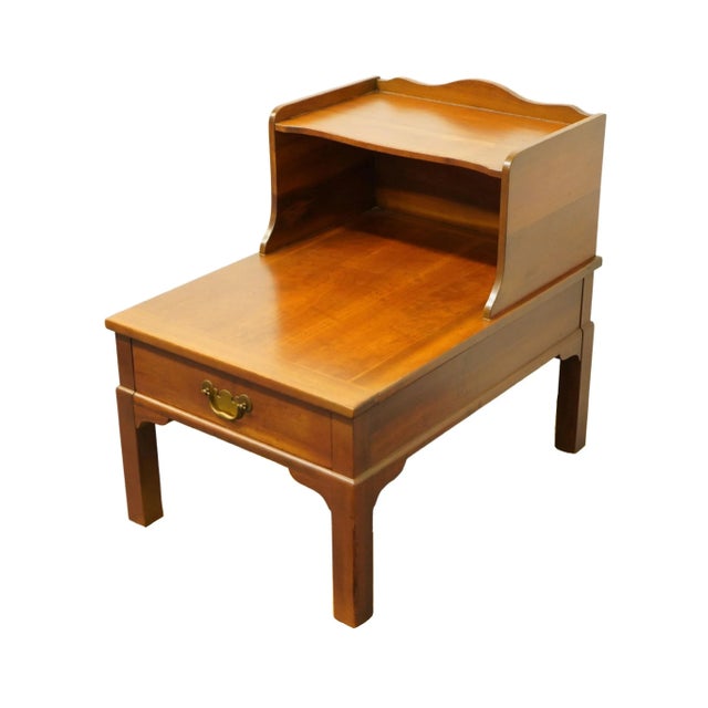 KINDEL FURNITURE Grand Rapids, MI Solid Hard Rock Maple Country French 20x28" Accent Step End Table 26.25" High 20" Wide...