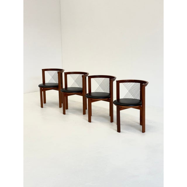 String Chairs by Niels Jørgen Haugesen for Tranekær Furniture, 1970s, Set of 4 For Sale - Image 18 of 18