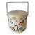 1970s Botanical Ice Bucket With Lucite Handle For Sale