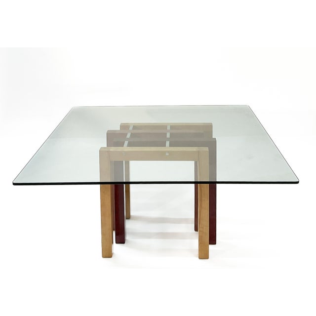 Vintage Dining Table in Veneered and Lacquered Wood by Giovanni Offredi, 1990s For Sale - Image 14 of 14