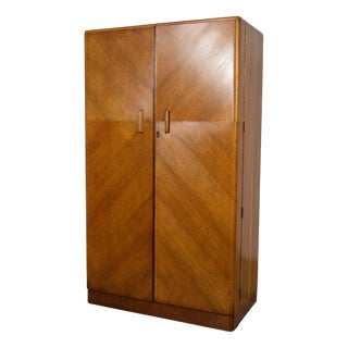 Art Deco Oak Wardrobe from Fitrobe, 1930s For Sale