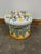 Majolica Italian Ceramic Terracotta Hand Painted Hollywood Regency Stool For Sale In Los Angeles - Image 6 of 10