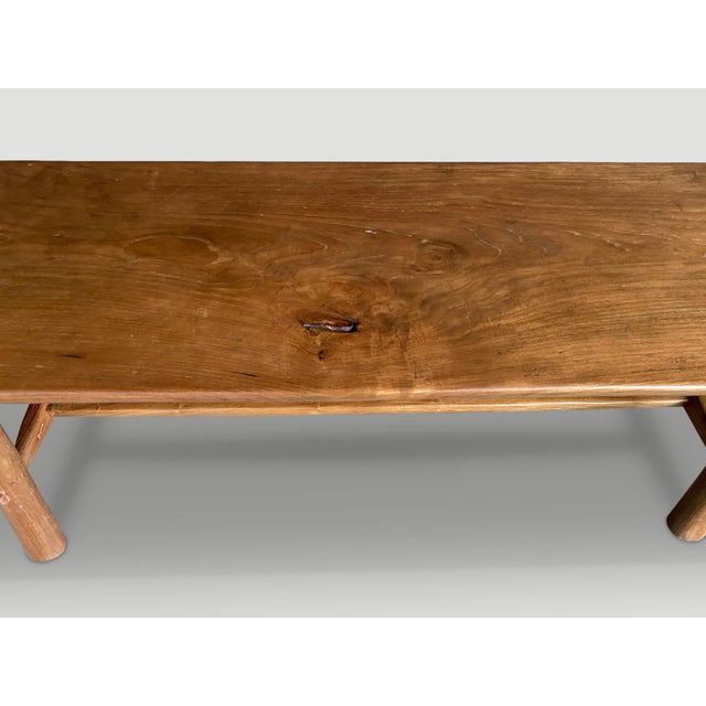 Andrianna Shamaris Mid-Century Couture Bench For Sale - Image 4 of 18