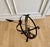 Heavy Large Vintage Wrought Iron & Brass Armillary Sphere Sundial Garden Ornament For Sale In Chicago - Image 6 of 9