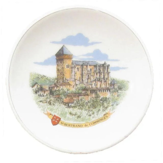 French Vintage European Transferware Souvenir Plates, Set of 3 For Sale - Image 3 of 5