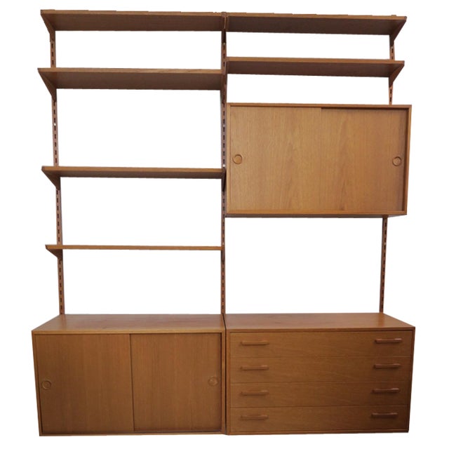 Danish Wall Shelf in Teak from FM Møbler, 1960s For Sale