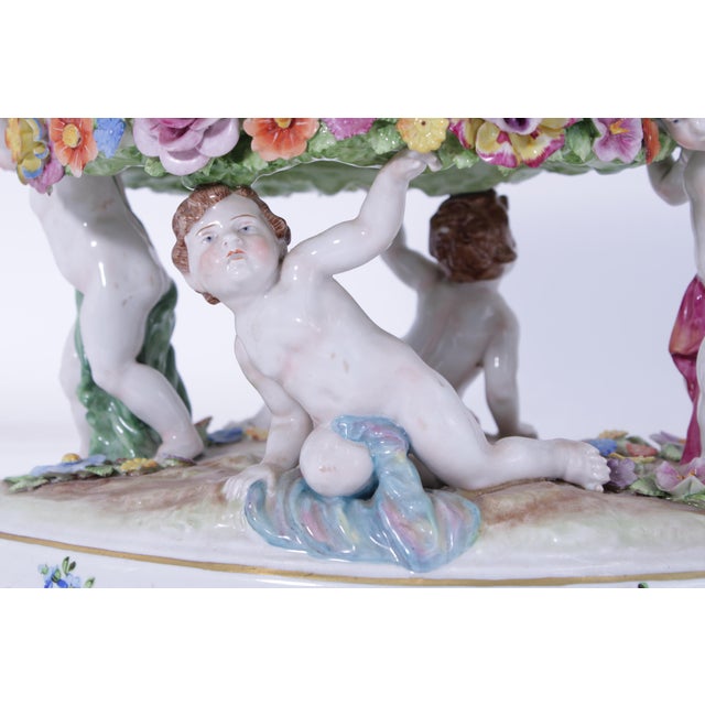 1900 - 1909 Early 20th Century Von Schierholz German 2 Piece Centerpiece Bowl For Sale - Image 5 of 18
