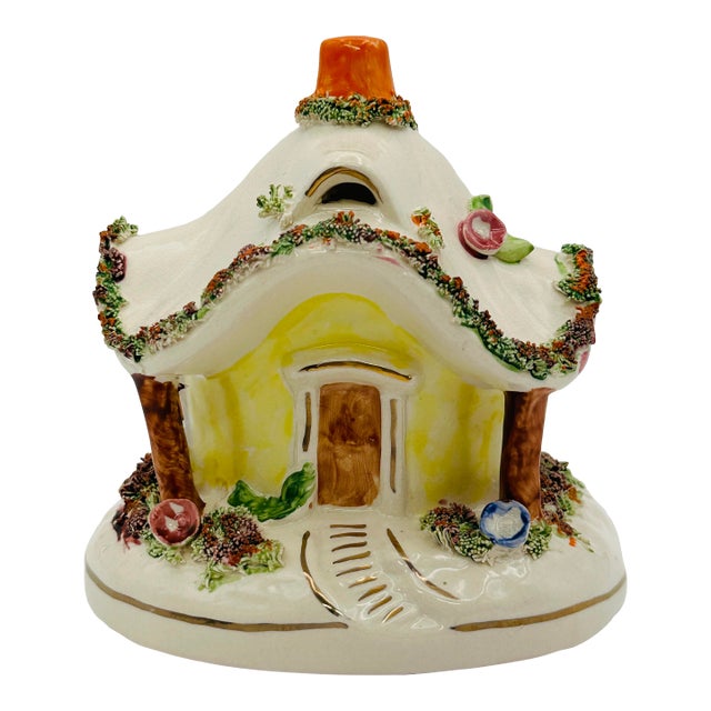 Early 20th Century Staffordshire Cottage Pastille Burner For Sale