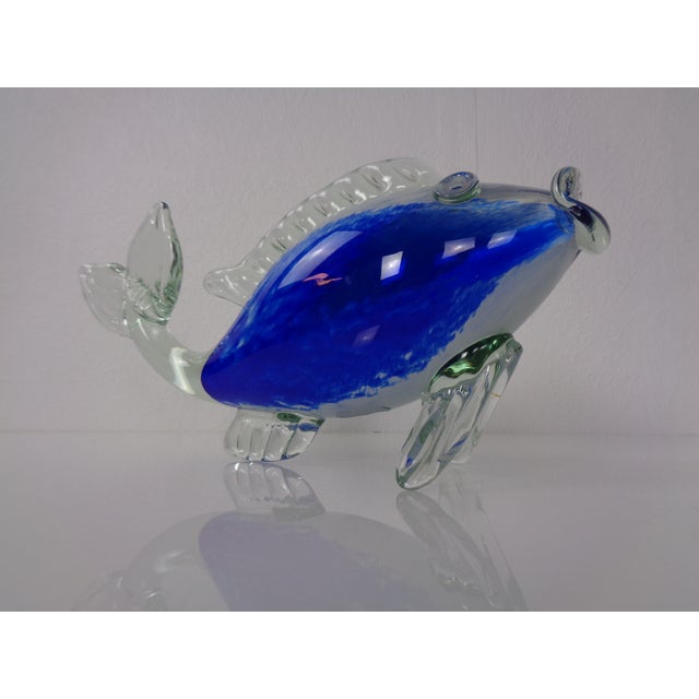 Italian Murano Glass Fish by Fratelli Toso, Italy, 1960s For Sale - Image 3 of 15