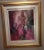 Late 20th Century Vintage Framed "L'Éventail" Portrait of Couple by Linda Le Kinff in Gold Frame For Sale - Image 5 of 6