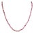 Vintage Style Genuine 53 Ct Pink Tourmaline 4 Mm Bead Matinee Necklace - 19.5" For Sale