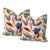 Multi Color Botanical Pair of 22'' Pillows For Sale