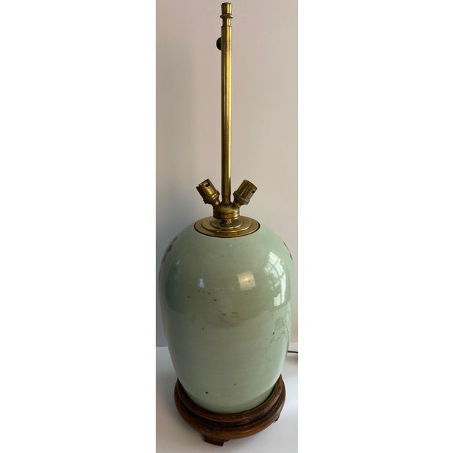 A fine quality Blue and White French Porcelain Table Lamp This very decorative and fine quality French porcelain table...