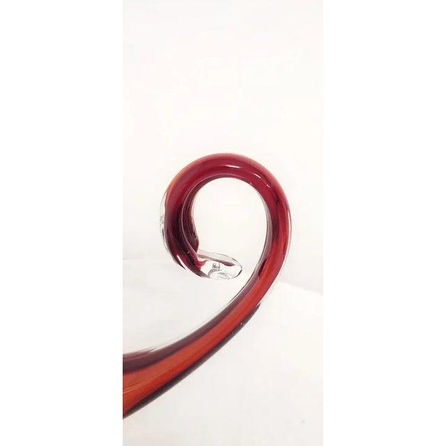 Italian Murano Crystal Bowl, 1970s For Sale - Image 3 of 9