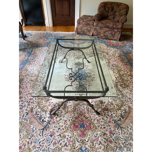 Contemporary Contemporary Table With Beveled Glass For Sale - Image 3 of 16