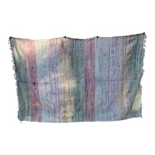 Large Antique American Woven Textile Wall Hanging 5x7 For Sale
