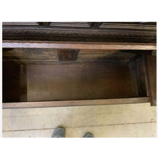 Antique Breton Chest Bench, 1860 For Sale - Image 4 of 10