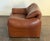1970's Cognac leather lounge chair by Cassina in good vintage condition. Patina all around the leather, please check all...