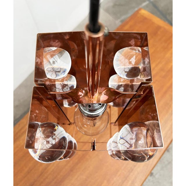 Mid-Century German Acryl and Copper Pendant Lamp from Cosack, 1960s For Sale - Image 12 of 18