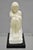 Late 20th Century Morton Gaffin "Seated Woman" Modernist Carved White Alabaster Nude Sculpture For Sale - Image 9 of 12