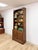 Handmade Pine Walnut Tone Bookcase Desk Drawers Cabinet Antique Style For Sale - Image 13 of 16