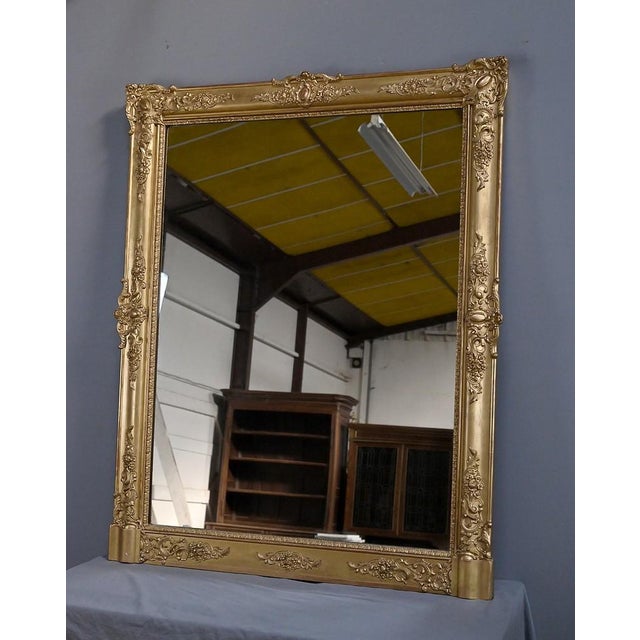 19th Century Restoration Gilded Wood Mirror For Sale - Image 3 of 15