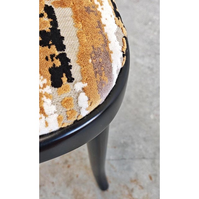 Dining Bentwood Black Armchairs attributed to Josef Hoffmann for Mundus, 1960s, Set of 4 For Sale - Image 10 of 12