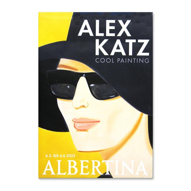 Alex Katz Cool Painting Exhibition Poster - Albertina Museum Dimensioni: 23,2 x 33 in / 59 x 84 cm Good Condition Sold...