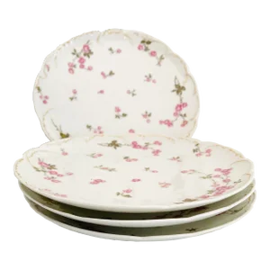Vintage Haviland H&c Limoges Plates S/4