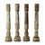 Wooden Column in Carved White Patina For Sale - Image 6 of 6
