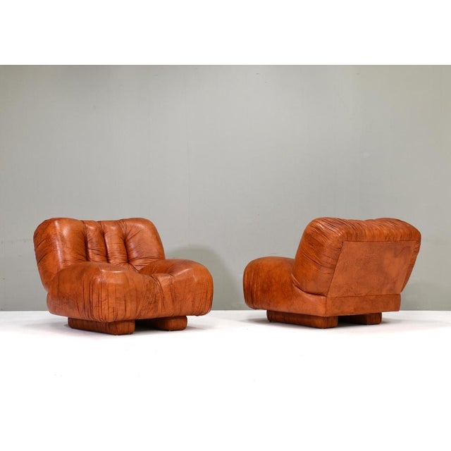 Vintage Italian Lounge Chairs by Giuseppe Rossi Di Albizzate, 1970s, Set of 2 For Sale - Image 9 of 18