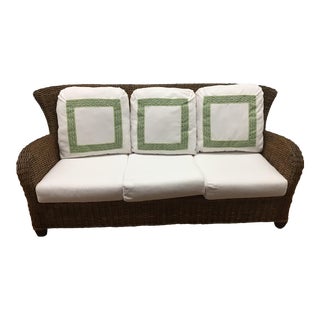 1970s Antique Wicker Sofa For Sale