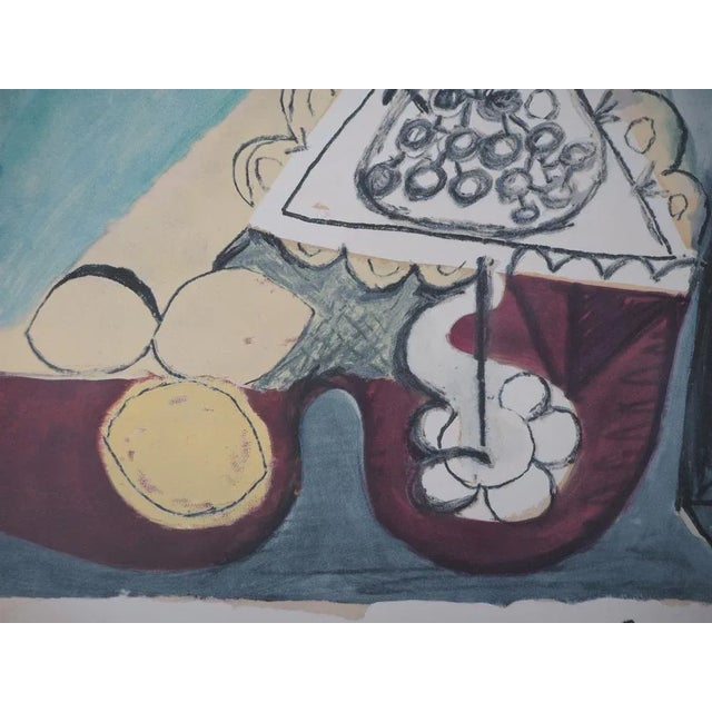 Modern After Pablo Picasso, Table with Lemons, 1960, Lithograph For Sale - Image 3 of 8