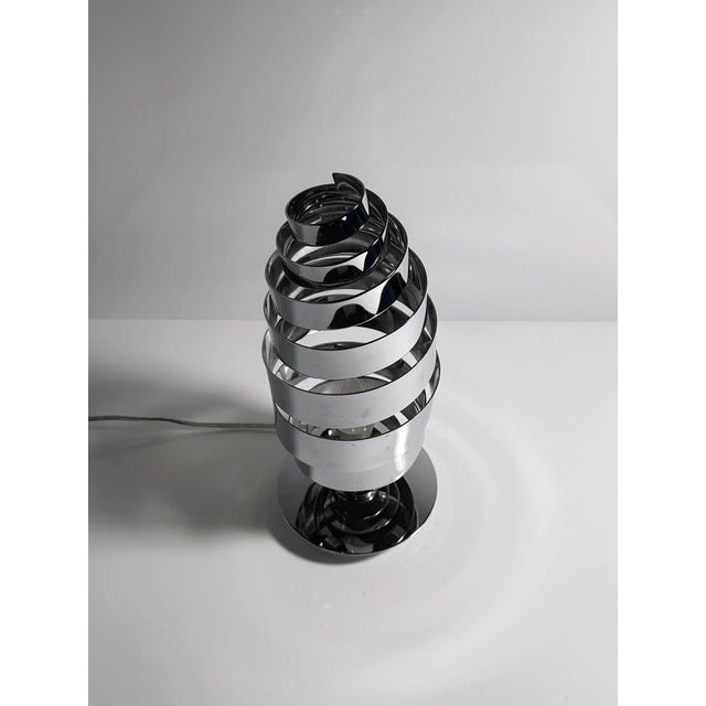 Mid-Century Modern Vintage Space Age Chrome Table Lamp, 1970s For Sale - Image 3 of 6