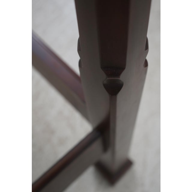 Brown Henkel Harris Mahogany Queen Size Pencil Poster Bed For Sale - Image 8 of 16