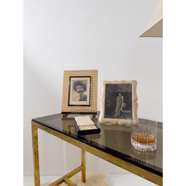 Stunning large picture frame, which perfectly embodies the glamorous and effortlessly chic European aesthetic of the...