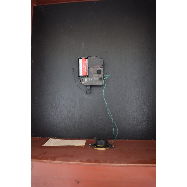 Vintage Eddy West Furniture Wooden Grandfather Clock French Countryside