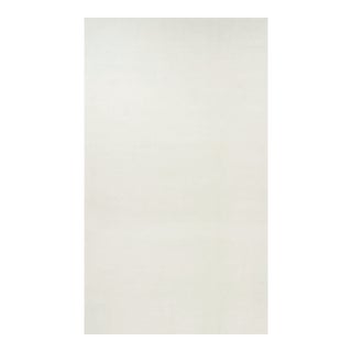 Rug & Kilim’s Oversized Contemporary Textural Solid Rug in White Tones-11x19 For Sale
