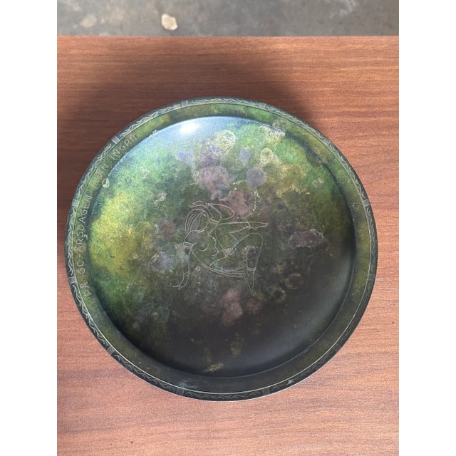 1960s 1960s Modernist Bronze Low Bowl, Sweden For Sale - Image 5 of 9