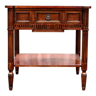 Sherrill Oversized French Regency Cherry Side Table For Sale