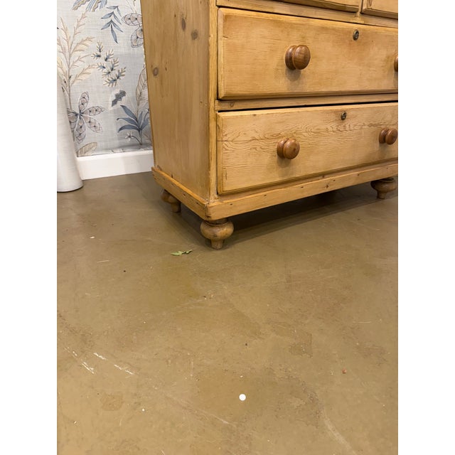 English 19th Century Pine Chest of Drawers For Sale - Image 3 of 12