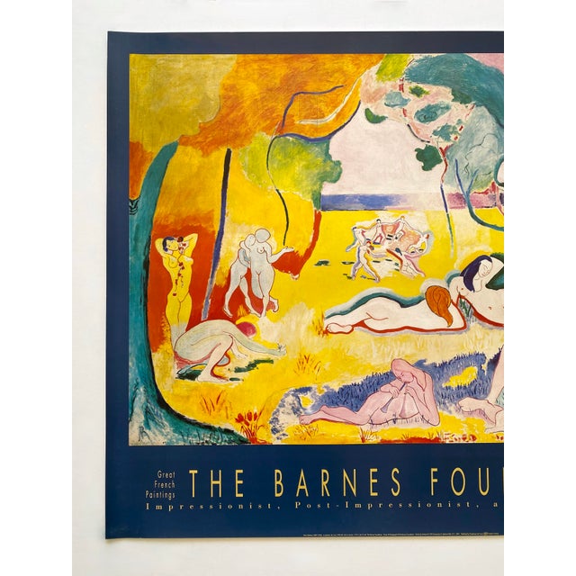 The School of Paris Henri Matisse Vintage 1993 Lithograph Print French Modernist Poster " Le Bonheur De Vivre " 1906 For Sale - Image 3 of 10