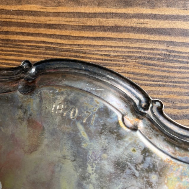 Vintage Petite Silverplate Tray Catchall For Sale In Atlanta - Image 6 of 8