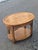 1970s Brandt 1970s Asian Inspired Vintage Oval Two-Tier End Table For Sale - Image 5 of 8