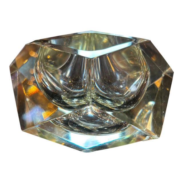 Mid 20th Century Murano Style Flavio Poli for Seguso Ashtray For Sale