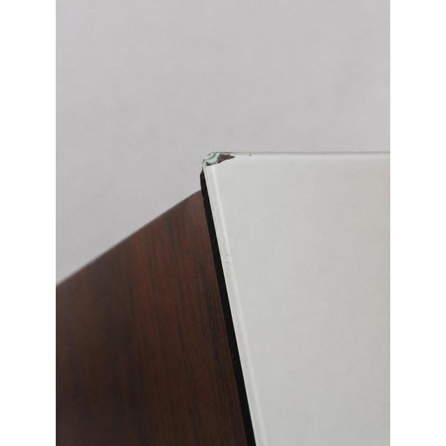 Italian Sideboard with Glass Top in the Style of Vittorio Dassi For Sale - Image 6 of 8
