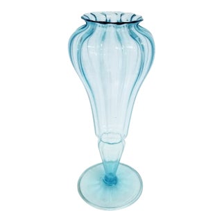 Napoleone Martinuzzi Style Costolato Soffiato Vase For Sale