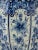 Regina Delft Blue Table Lamp, New Ikat Lampshade For Sale - Image 9 of 13
