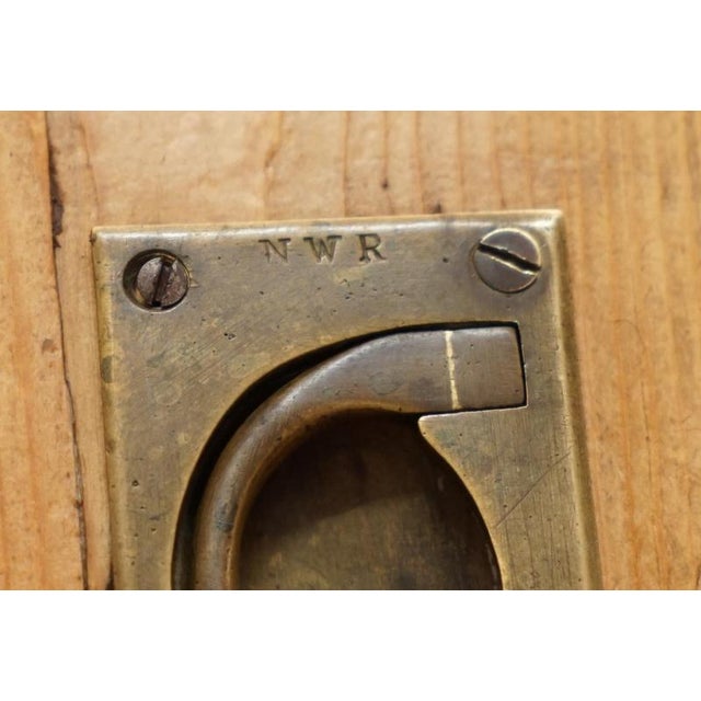 Late 19th Century Antique London North Western Railway Station Master's Campaign Desk, 1880s For Sale - Image 5 of 18