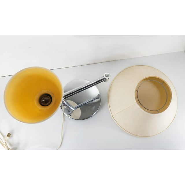 Mid-Century Modern Chrome Plated Cantilever Table Lamp After Walter Von Nessen For Sale - Image 4 of 12